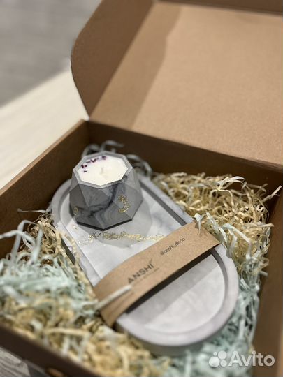 Ароматические свечи в гипсе