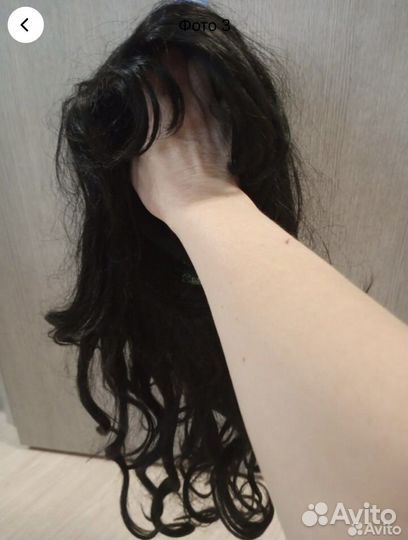 Волосы на заколках, парик