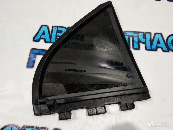 Стекло двери задней левой (форточка) Lifan Solano