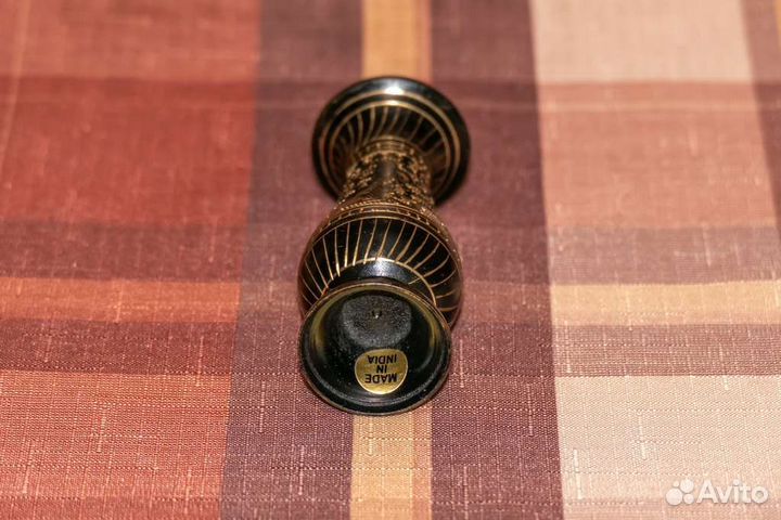 Вазочка Индия 10см в идеале латунь