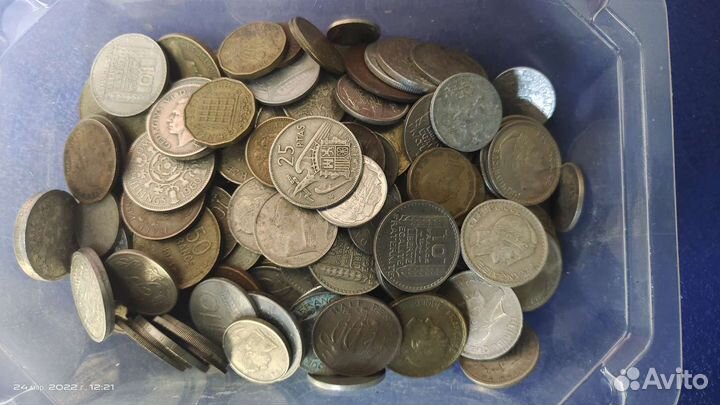 1 кг монет Европы до 1960 года