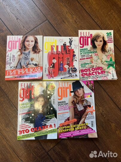 Журналы Elle girl 2006-2014 год