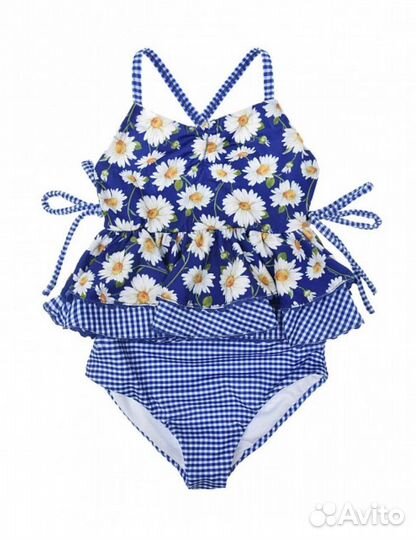 Купальник Monnalisa с оборками принт маргаритки