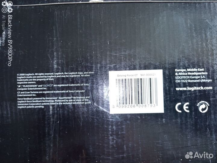 Игровой руль logitech driving force gt
