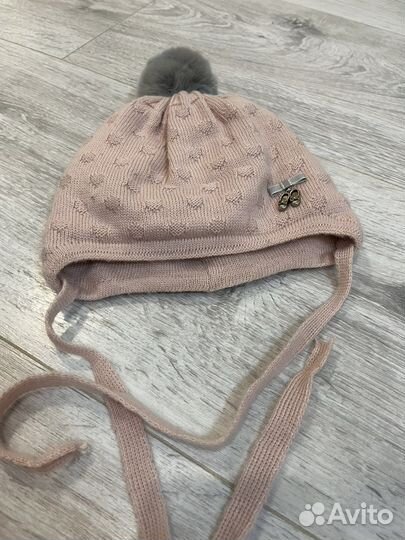 Шапка для девочки демисезон от 6 мес