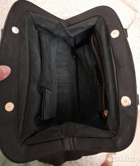 Сумка женская натуральная кожа черная