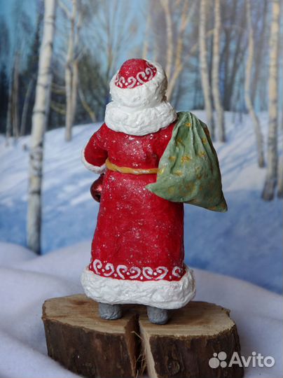 Ватные елочные игрушки 