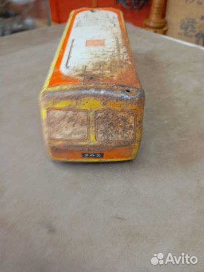 Игрушка жестянная автобус троллейбус СССР