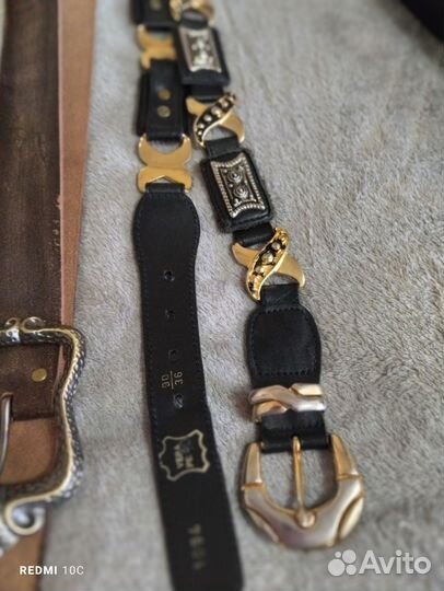 Винтажные женские кожаные ремни