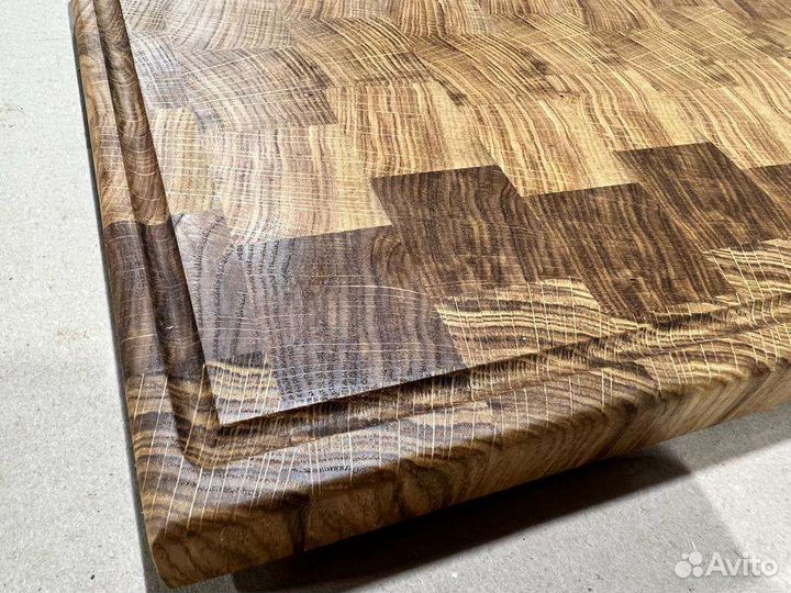 Доска кухонная разделочная торцевая дуб