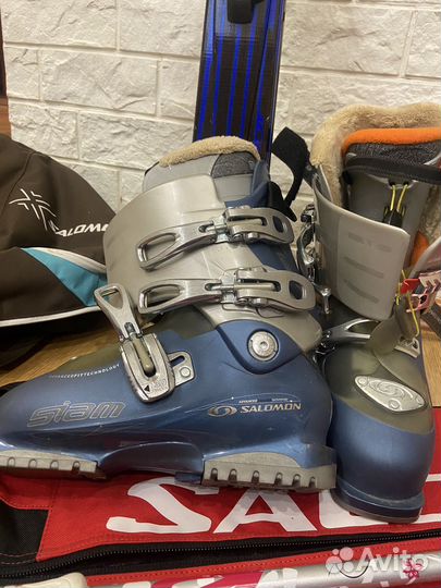 Горные лыжи женские комплект Salomon