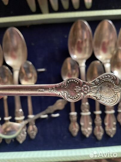 Набор столовых приборов мельхиор СССР