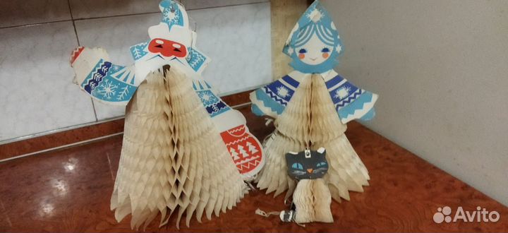 Игрушки из пергаментной бумаги СССР