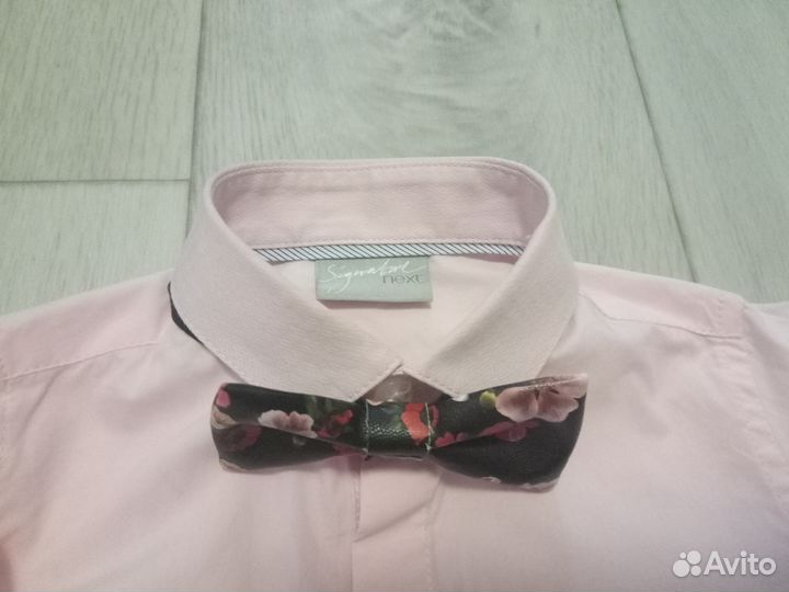 Рубашка розовая на 9 мес.-1 год