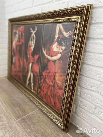 Картина балерина в красном 78*57