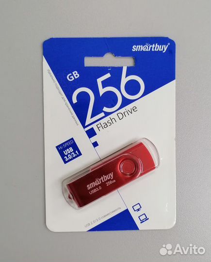 256GB USB 3.0 Flash Drive SmartBuy Twist красный