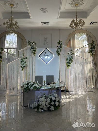 Оформление, украшение свадеб, выездные регистрации