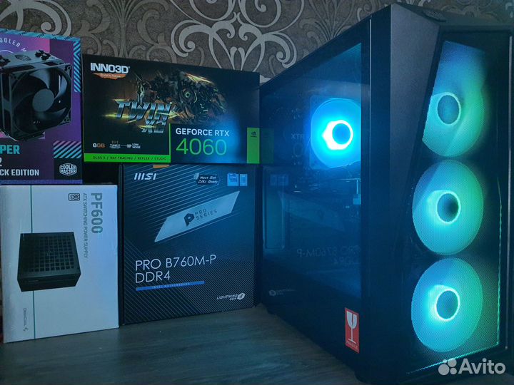 Игровой Пк Core i5 12400/B760/RTX4060/Coolermaster