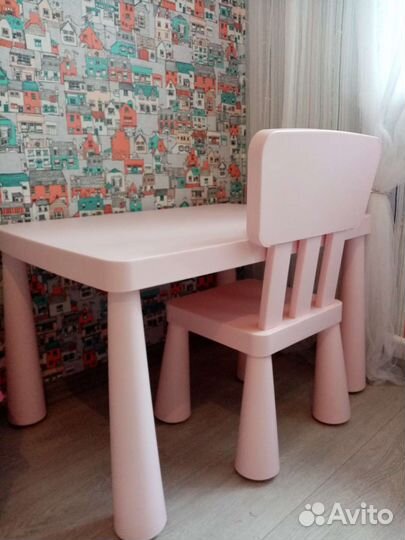 Детский столик и стульчик IKEA mammut