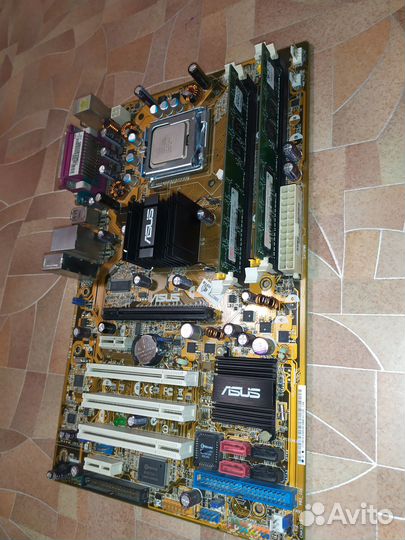 Материнская плата Asus P5LD2 SE + процессор E2180