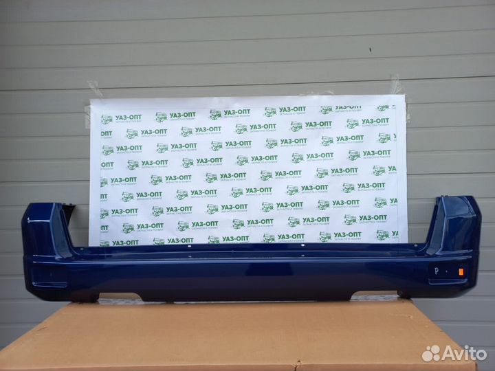 Бампер задний УАЗ патриот после 2015г.в. Синий