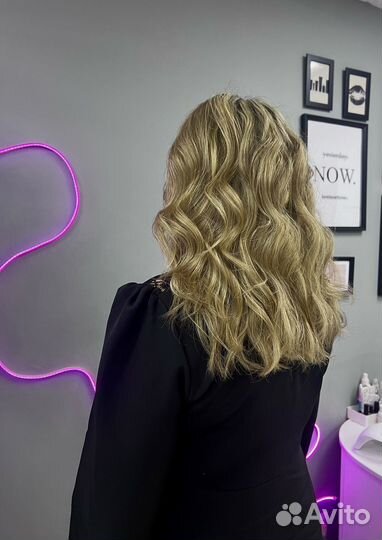 Модель на укладку волос