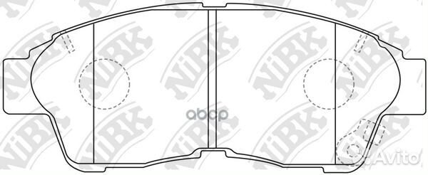 Колодки тормозные дисковые перед PN1322 NiBK