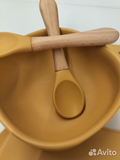 Набор детской силиконовой посуды