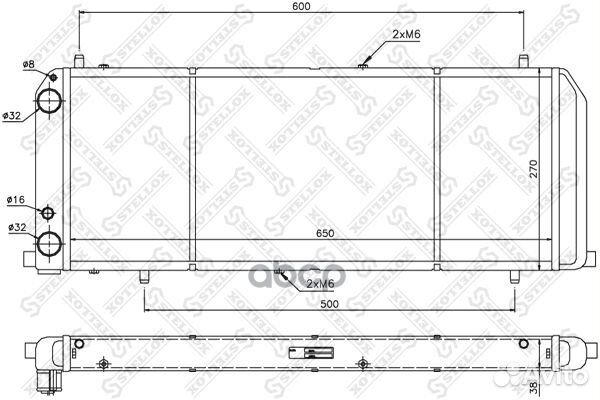 1025046SX радиатор системы охлаждения Audi 100