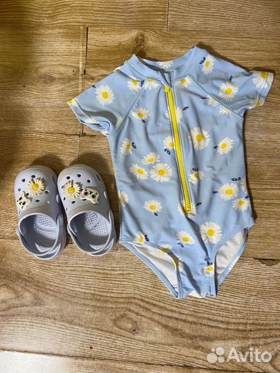 Купальник детский 86 92 модный пляжный лук