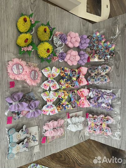 Заколки резинки ручная работа