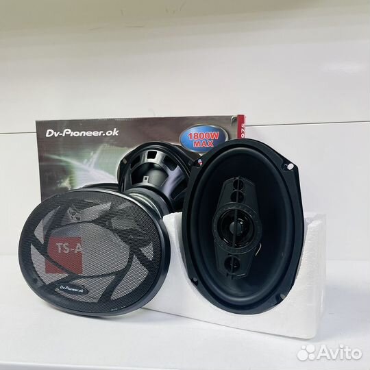 Динамики овалы pioneer TS-A6975 в авто. К3