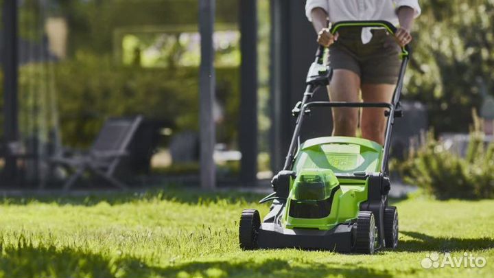 Газонокосилка Greenworks G24X2LM41, без АКБ