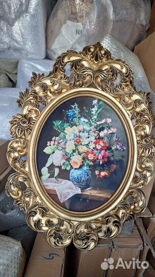 Картина цветы на бархатной основе