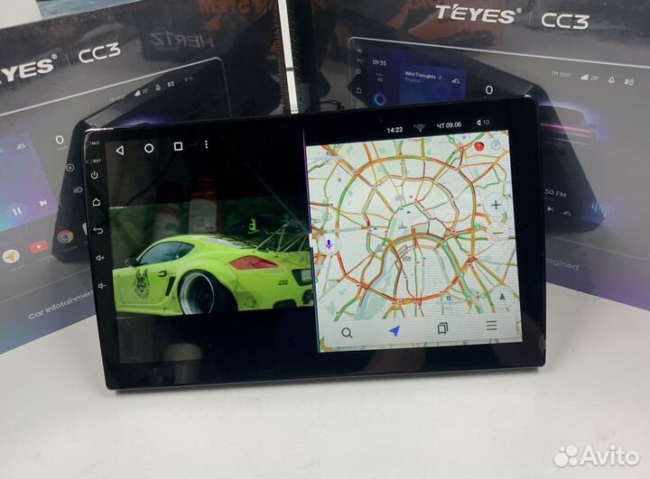 Магнитола на андройде Teyes 4/64 для Рено