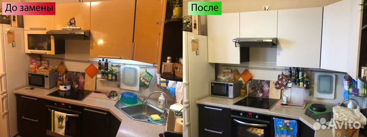 Замена кухонных фасадов