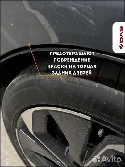 Подкрылки для задних колес Volvo XC 60 / Вольво хс 60 2014-2021 г.в