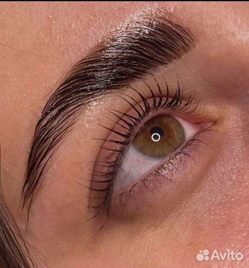 Ламинирование ресниц и бровей+ окрашивание