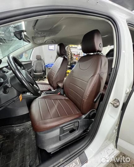 Авточехлы из экокожи Skoda Octavia A-7