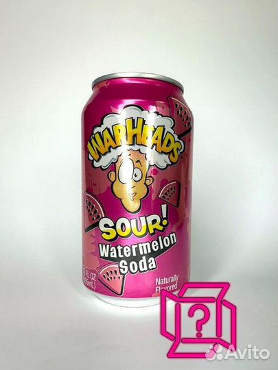 Газ. напиток warheads 350мл sour watermelon арбуз
