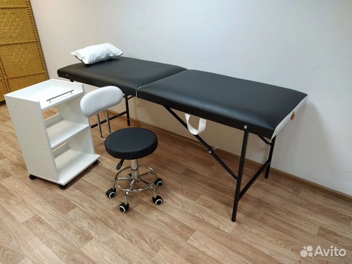 Кушетка без выреза белая вставка