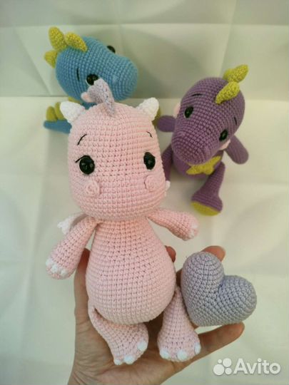 Игрушка вязаная Дракончик
