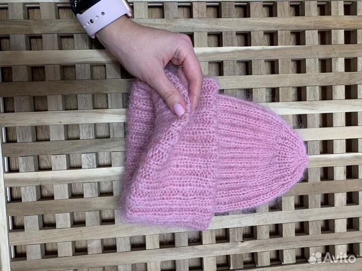 Шапочка из кид мохера. Новая