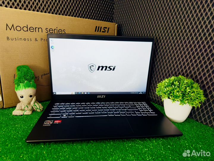 Ноутбук MSI Modern 15 На Гарантии (Комплект)