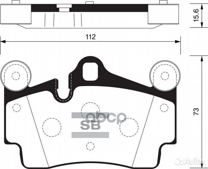 Колодки торм.дисковые Hi-Q audi Q7 07- R (D978)