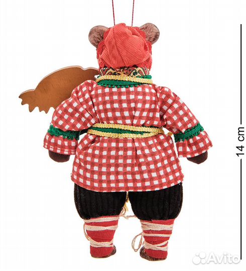 Кукла подвесная Медведь в колпаке с подсолнухом A2189140