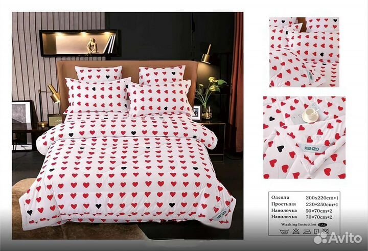 Белье постельное kenzo новое