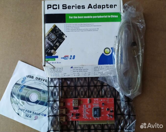 PCI Series Adapter 1394 card в упаковке