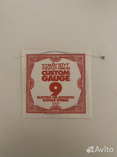 Гитарная струна 9 мм Ernie Ball 1009
