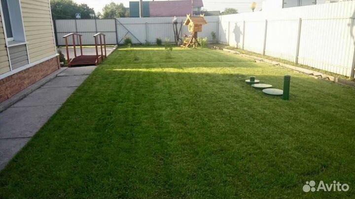 Укладка рулонного газона